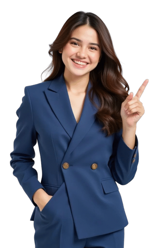 Buisness Advertisement women with mobile AjuDimple 2